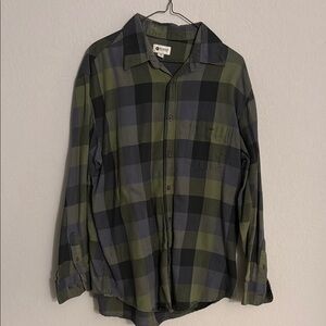 Outdoor Life Men's Green Plaid Shirt